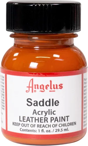 Miniatura 155 de Angelus - Pintura acrílica para cuero, 4 Fl Oz, color blanco - Pintura para cuero profesional flexible, resistente a grietas, arañazos