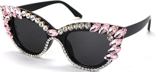 Miniatura 2 de Gafas de sol retro Cateye para mujer protección UV400 ojo de gato brillantes M