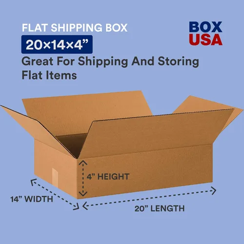 Miniatura 2 de Selecciona un tamaño: Caja de EE. UU., cajas planas., Kraft, 25