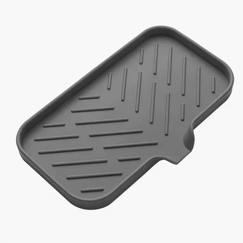 Miniatura 13 de MicoYang Jaboneras de baño de silicona con boquilla de drenaje, organizador de fregadero de cocina, soporte de esponja, bandeja de jabón para Azul