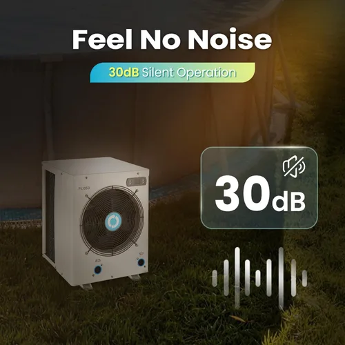 Miniatura 6 de POOLCOMFT Calentadores eléctricos con bomba de calor para piscinas sobre el suelo de hasta 5000 galones, máximo 15980 BTU, 110V-120V/60Hz, alta