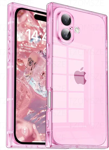 Miniatura 48 de Funda Tzomsze Compatible con iPhone Air Clear Funda, Protección de Cámara, Esquinas Reforzadas TPU Delgada Resistente a Golpes Funda Protectora