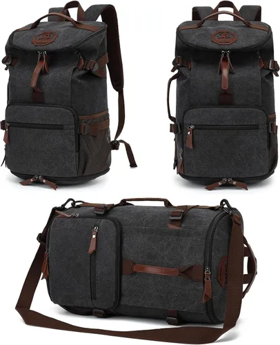 Miniatura 20 de mochila de gimnasio con compartimento para zapatos, bolsa de lucha con 4 tipos de método de espalda, impermeable para deportes, caminata y portátil