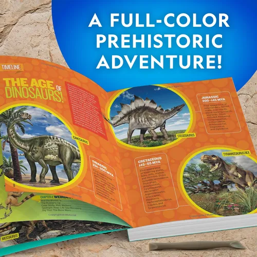 Miniatura 6 de Juego de excavación de fósiles de dinosaurios NATIONAL GEOGRAPHIC y libro de dinosaurios para niños - Excava un fósil de diente de dinosaurio