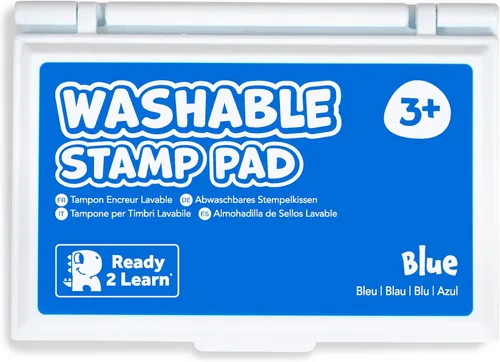 Miniatura 19 de READY 2 LEARN Almohadilla de sello lavable para niños, verde, almohadilla de tinta no tóxica para sellos, resistente a la decoloración, para decorar
