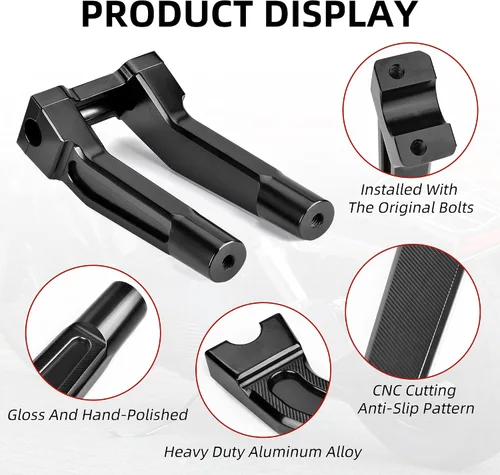 Miniatura 3 de Abrazadera superior para manillar de 1 pulgada / 0.984 in, kit de extensión de barra de mango alto de 6 pulgadas, ajuste universal para Harley