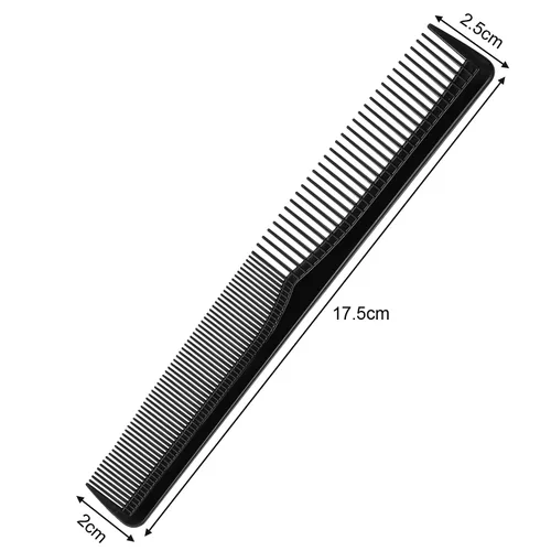 Miniatura 2 de Boao 12 peines de pelo a granel de dientes finos y anchos negros para peluquero, estilista, cónicos, multiusos, para peluquería, salón de despedida