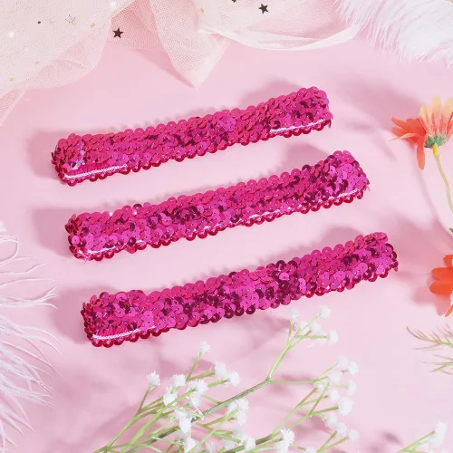 Miniatura 4 de GORGECRAFT 12 diademas de lentejuelas elásticas con purpurina elástica con purpurina a la moda, juego de accesorios para mujeres, deportes, bailes