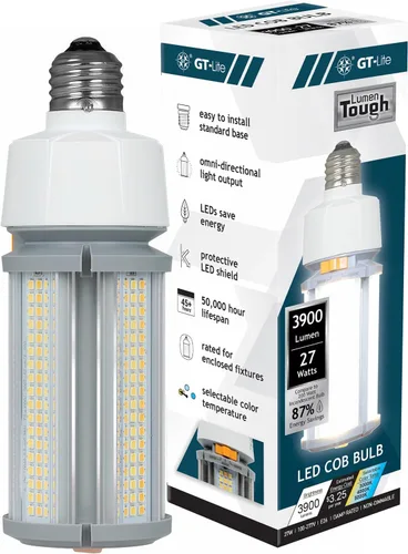 Miniatura 11 de GT-Lite Bombilla LED de mazorca de maíz de 5200 lúmenes, 40 vatios, equivalente a 300 vatios, color de luz diurna de 5000 K, base E26, bombilla