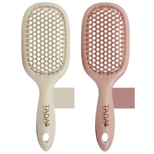Miniatura 12 de TADA Natural Beauty - Cepillo desenredante para cabello rizado, grueso, ondulado y fino, agujeros de ventilación para secado rápido y peinado