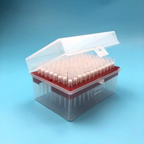 Miniatura 10 de Puntas de pipeta de filtrado de 10 µL – Puntas de pipeta de filtro universales – en rack, sin ARNasa/DNasa y seguras para pirógenos, transparentes