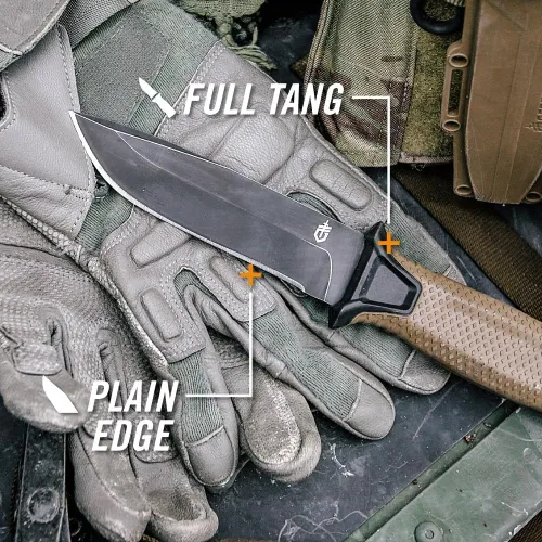 Miniatura 5 de Gerber Gear StrongArm - Cuchilla fija, cuchillo de espiga completa, cuchillo de campamento con múltiples opciones de transporte, fabricado