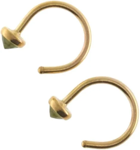 Miniatura 35 de Half Huggie Gold Hoop Earrings for Girls Women Tiny Cartilage Birthstone Stud Piercing Earring Hypoallergenic Earring Screw Back Dainty Hug Hoops