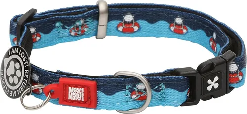 Miniatura 29 de Max & Molly Urban Pets Smart ID - Collar para perro con etiqueta de seguridad QR Gotcha! para mascotas y perfil de mascota personalizado, neopreno