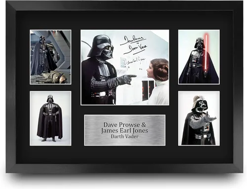 HWC Trading Dave Prowse & James Earl Jones Star Wars Darth Vader 40 x 30 cm (A3) Regalos Impresos con Autógrafo Firmado Presentación para Fans de