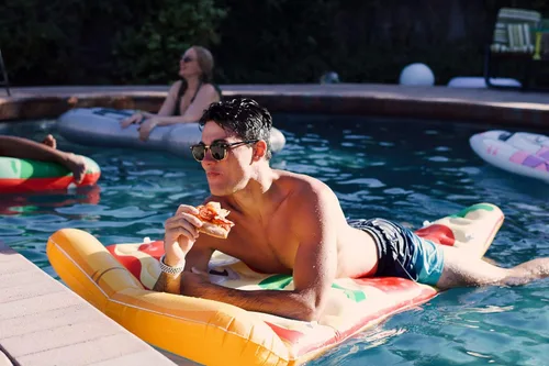 Miniatura 3 de Coconut Outdoor Deluxe Pizza Slice - Flotador de piscina – Balsa inflable – Flotador de tumbona duradero de larga duración y juguete de agua