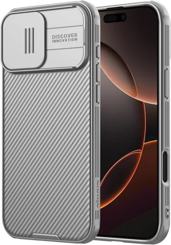 Miniatura 11 de Nillkin Funda para iPhone 16 con cubierta deslizante para cámara, [protección mejorada de lente de cámara] Funda protectora delgada a prueba