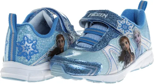 Miniatura 6 de Disney Zapatillas de deporte Frozen para niñas sin cordones con luz para correr bebéniña pequeña Púrpura tornasol