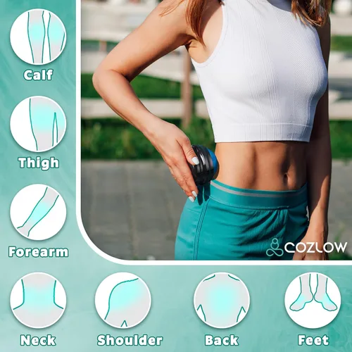 Miniatura 4 de Bola de masaje, herramienta de rodillo masajeador muscular para liberación profunda de tejido de punto de activación, terapia de masaje manual