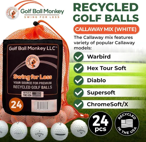 Miniatura 2 de Golf Ball Monkey Reciclado barato para Callaway Golf Balls Mix para Callaway Supersoft Golfballs, Superfast, Superhot, Warbirds, Diablo, Hex Tour
