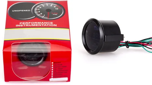 Miniatura 5 de AUCELI - Medidor de relación aire/combustible digital para coche, kit de medidor universal, 2" 52mm y pantalla LED azul