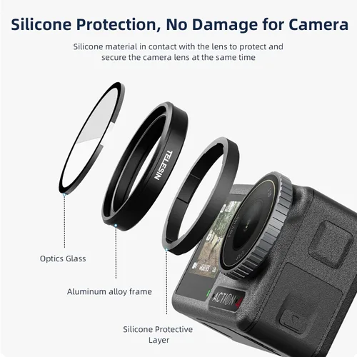 Miniatura 5 de Juego de filtros de lente de cámara para DJI Action 5 Pro Action 4 Action 3,4-Pack CPL ND32 ND16 ND8 Polarización de densidad neutra HD filtro
