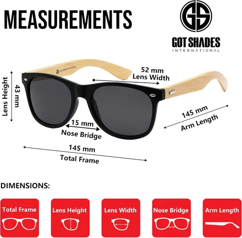 Miniatura 4 de Gafas de sol de bambú al por mayor Retro 80 Gafas de sol de madera para hombres y mujeres-10