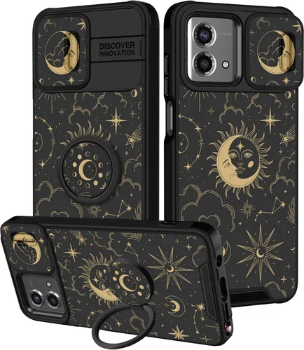 Miniatura 103 de Funermei Funda para Moto G Play 4G 2024 – Funda para teléfono para mujeres y niñas, diseño único de gato y libros, diseño único con funda