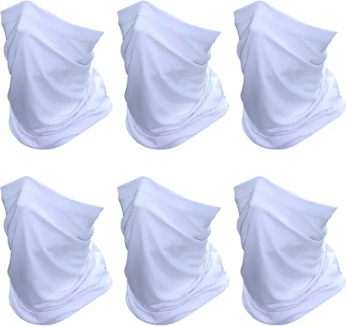 Miniatura 9 de SHEVERCH Paquete de 6 polainas para el cuello, máscara facial, protección solar, máscara facial refrescante, resistente al viento, a prueba