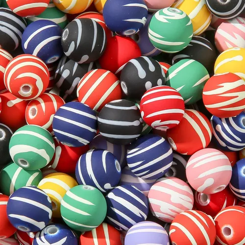 Miniatura 31 de Cuentas acrílicas de 0.630 in, 100 cuentas de bolígrafo de color arcoíris Ab, cuentas de chunk Bubblegum para bricolaje para hacer joyas, pulseras