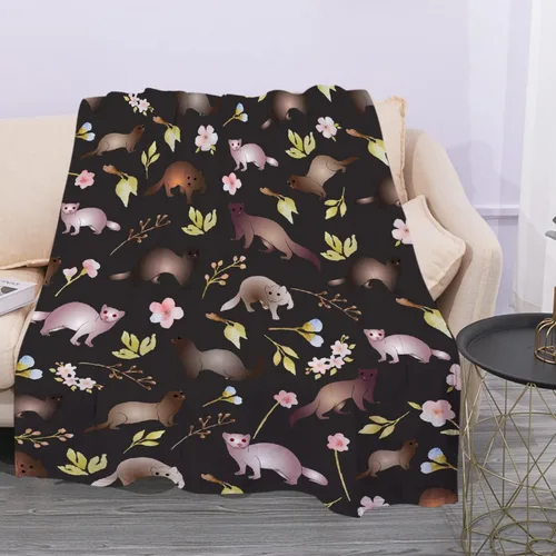 Miniatura 12 de Manta de otoño de flores y ojos de abeja, regalo para sábana ligera y cómoda, manta de franela súper suave, decoración perfecta para el hogar