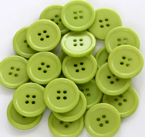 Miniatura 15 de GANSSIA Botones de 1 pulgada (25mm) redondos de 4 agujeros para costura, botón de color beige de respaldo plano, para manualidades DIY, paquete