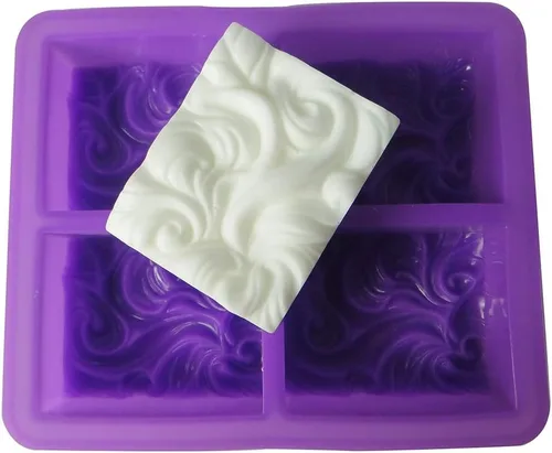 Miniatura 2 de HiParty Molde de jabón de ola oceánica, molde de silicona para hornear, molde de mousse de pudín de gelatina, hecho a mano, nubes de proceso frío
