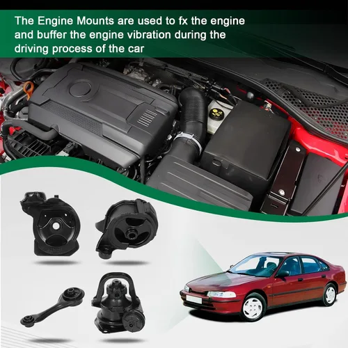 Miniatura 6 de SCITOO Juego de soportes Trans de montaje de motor para 1990-1993 para H-onda Accord A6512