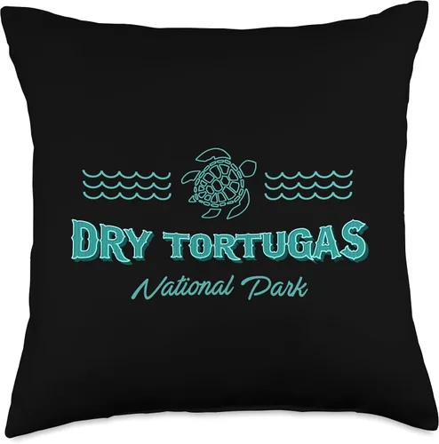 Miniatura 4 de Dry Tortugas National Park Gifts by KAEDAM Dry Tortugas National Park Florida Keys - Almohada de recuerdo de viaje, 16 x 16 pulgadas, multicolor