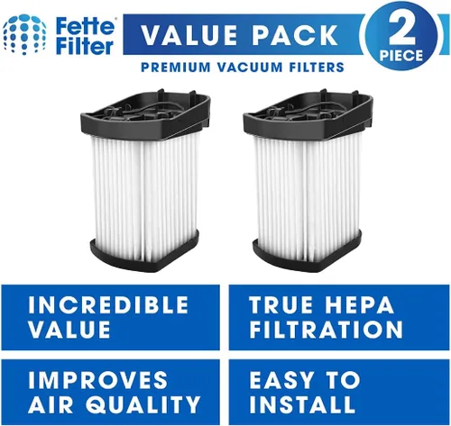 Miniatura 2 de Fette Filter - Filtro de repuesto Hepa XFFWV400 compatible con Shark Wandvac Power Pet modelos de aspiradora de mano inalámbrica WV401BL WV401PK