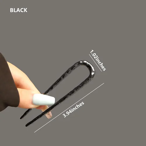 Miniatura 3 de Horquillas francesas para mujer, 3 piezas, elegantes giros franceses, moños y recogidos sin daños en el cabello, pin francés de metal en forma de U