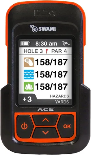 Miniatura 2 de Izzo Golf Swami Ace Telémetro GPS portátil para golf Naranja