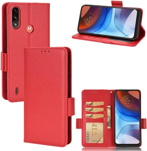 Miniatura 194 de Funda de piel sintética compatible con Motorola Moto E22 4G, funda de piel sintética compatible con Motorola Moto E22i 4G, color negro