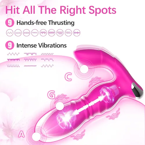 Miniatura 2 de Juguetes sexuales para adultos para el placer de las mujeres, consolador vibrador portátil con aplicación y control remoto vibradores con 9 potentes