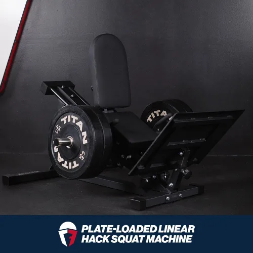 Miniatura 2 de Titan Fitness Máquina de sentadillas lineal con carga en placa, clasificada 700 libras, máquina de fitness de grado comercial para sentadillas
