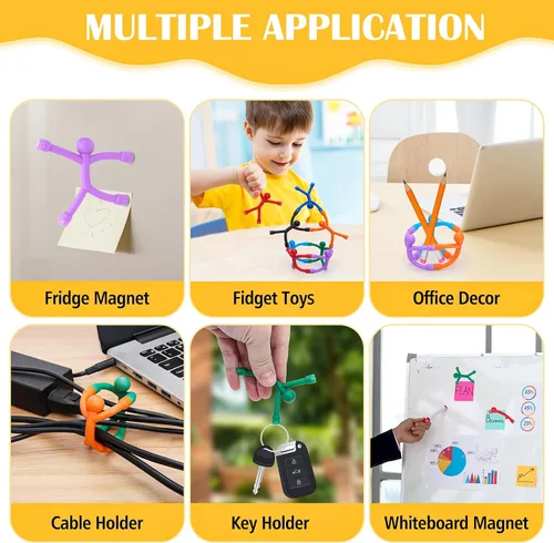 Miniatura 7 de 10 piezas de juguetes magnéticos de viaje, imanes para hombres y niños, lindos imanes magnéticos de personas, avión, coche, esencial para viajar