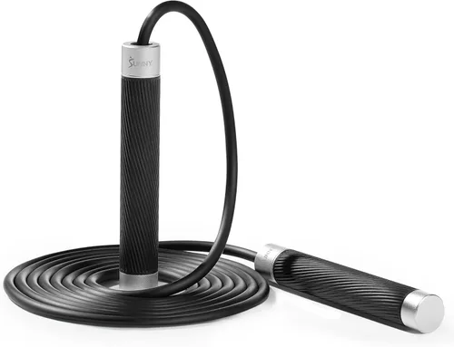 Sunny Health & Fitness Exercise Jump Rope for Fitness, Lightweight & Portable Skipping Rope with Durable Handles & Adjustable Exercise Rope