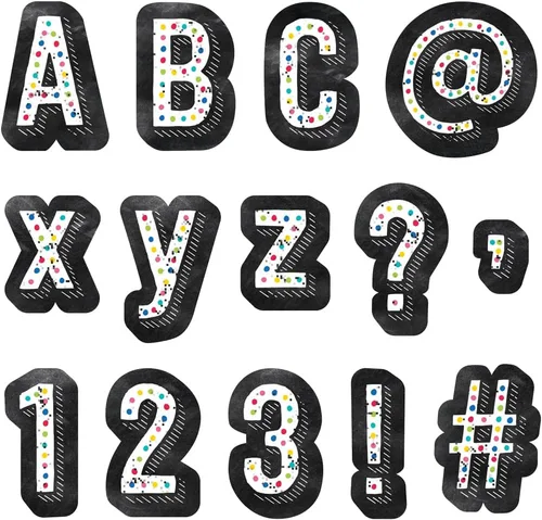 Miniatura 9 de CTP Café (Core Décor) Letras perforadas para el aula - Suministros esenciales para la escuela en casa - Los mejores suministros de regreso a clases