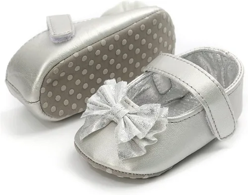 Miniatura 5 de Timatego Zapatos planos Mary Jane para bebé, suela suave, antideslizantes, para bebés, primeros pasos, boda, vestido de princesa, zapatos de cuna