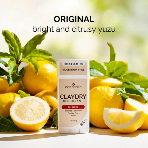 Miniatura 3 de Clay Dry Silk Desodorante Original Zion Health en barra de 2.8 onzas