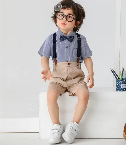 Miniatura 27 de Conjunto de traje de caballero para bebé niño