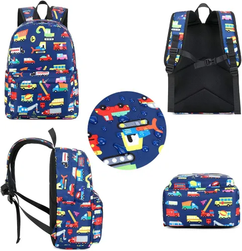 Miniatura 2 de Mochila preescolar para niños para escuela primaria Camión Marina S Computadora portátil