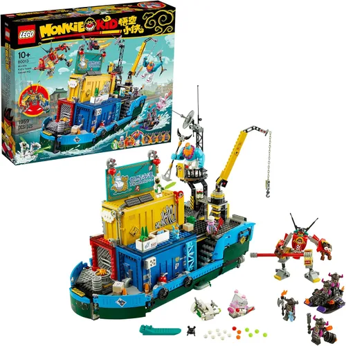 LEGO Monkie Kid: Monkie Children's Team Secret HQ 80013 - Kit de construcción (1,959 piezas)