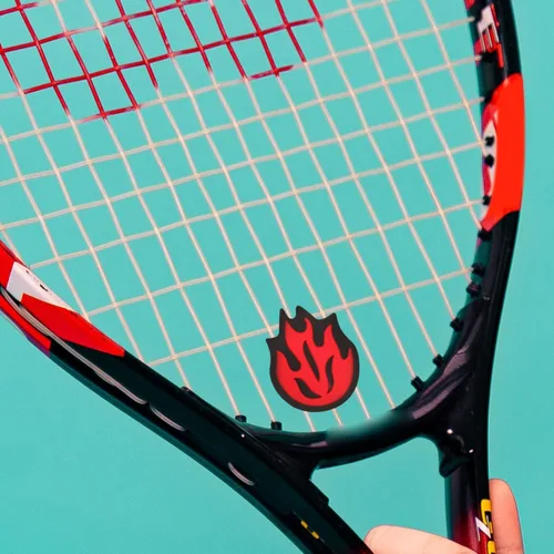 Miniatura 4 de BESPORTBLE Raqueta de tenis, amortiguador de vibraciones, raqueta de cuerda, amortiguador de choque de silicona en forma de fuego, 6 uds
